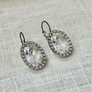 Brighton Elegant Silver Crystal Earrings